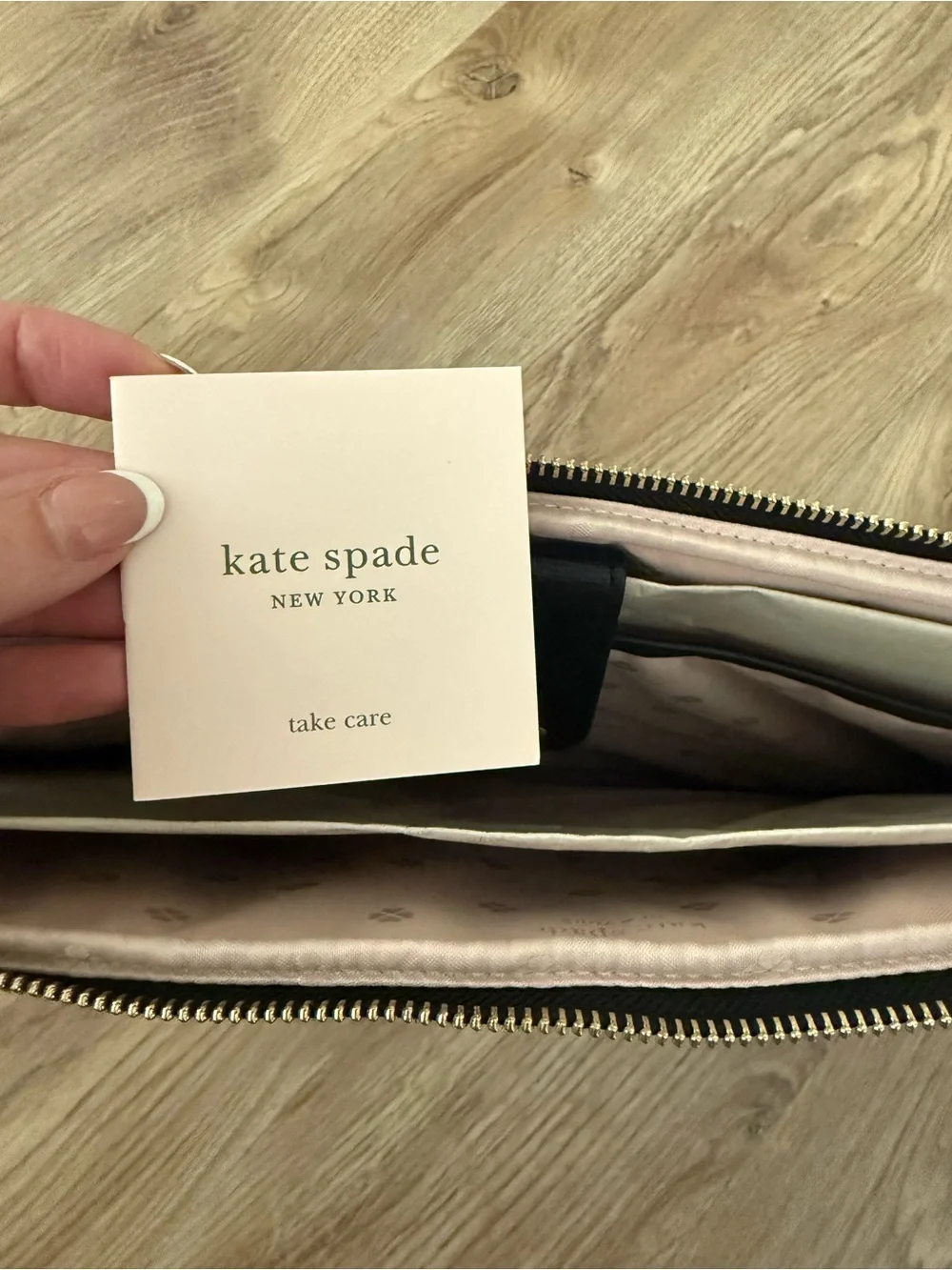 kate spade Black Laptop Sleeve with Pink Floral Print
